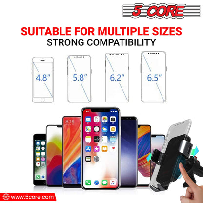 5 Core Magnetic Wireless Car Charger Mount