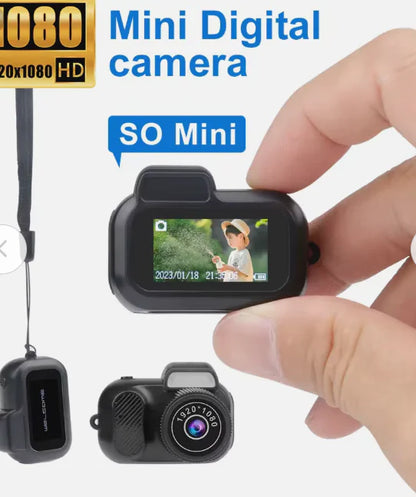 Retro Mini Camera With Screen 1080p