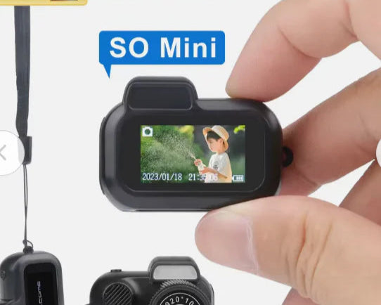Retro Mini Camera With Screen 1080p