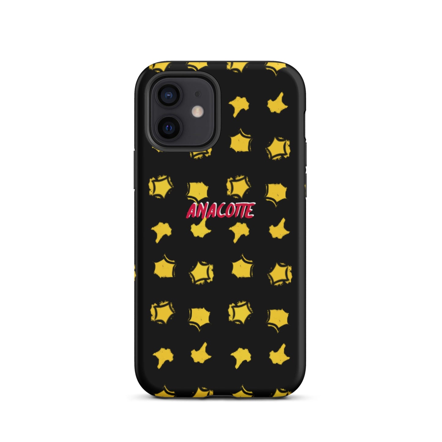 iPhone 14, 13, 12, 11 Christmas Theme iPhone Cases Star Black Anacotte