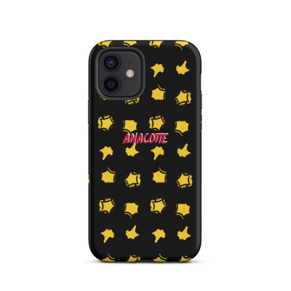 iPhone 14, 13, 12, 11 Christmas Theme iPhone Cases Star Black Anacotte